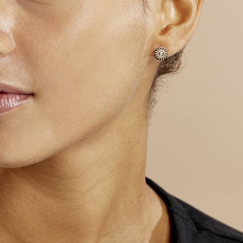 Boucles D'oreilles Puces Artea Plaqué Or Jaune Oxyde De Zirconium - Boucles d'oreilles fantaisie Femme | Histoire d’Or