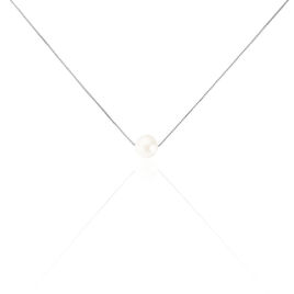 Collier Rada Maille Venitienne Argent Blanc Perle De Culture - Colliers fantaisie Femme | Histoire d’Or