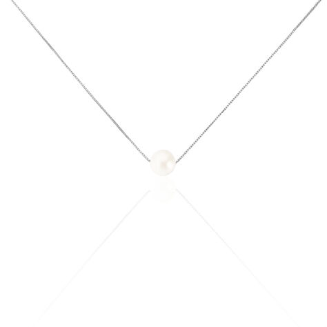 Collier Rada Maille Venitienne Argent Blanc Perle De Culture - Colliers fantaisie Femme | Histoire d’Or