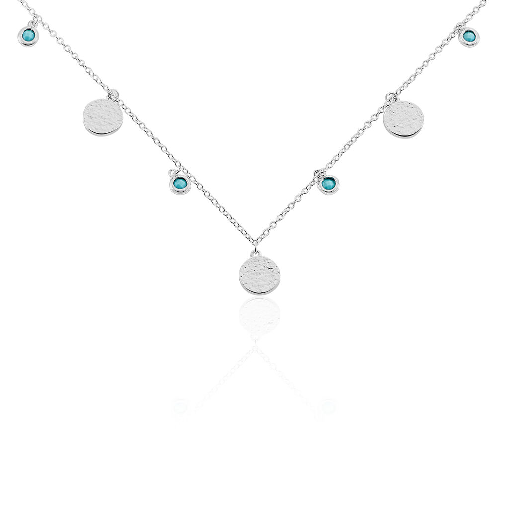Collier Tanaya Argent Blanc Verre - Colliers Femme | Histoire d’Or