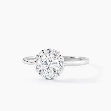 Bague Eternite Argent Blanc Oxyde De Zirconium - Bagues solitaires Femme | Histoire d’Or