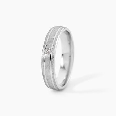 Alliance Romaine Or Blanc Diamant