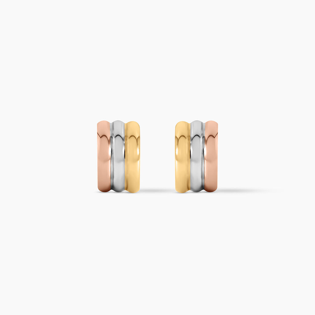 Cr&eacute;oles Igora Or Tricolore - Boucles d'oreilles cr&eacute;oles Femme | Histoire d&rsquo;Or
