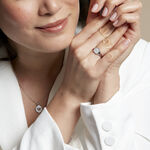 Chevali&egrave;re Goddess Argent Blanc Nacre Oxyde De Zirconium - Bagues solitaires Femme | Histoire d&rsquo;Or