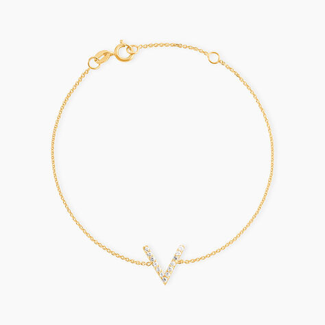 Bracelet Celene Or Jaune Oxyde De Zirconium - Bracelets Femme | Histoire d’Or