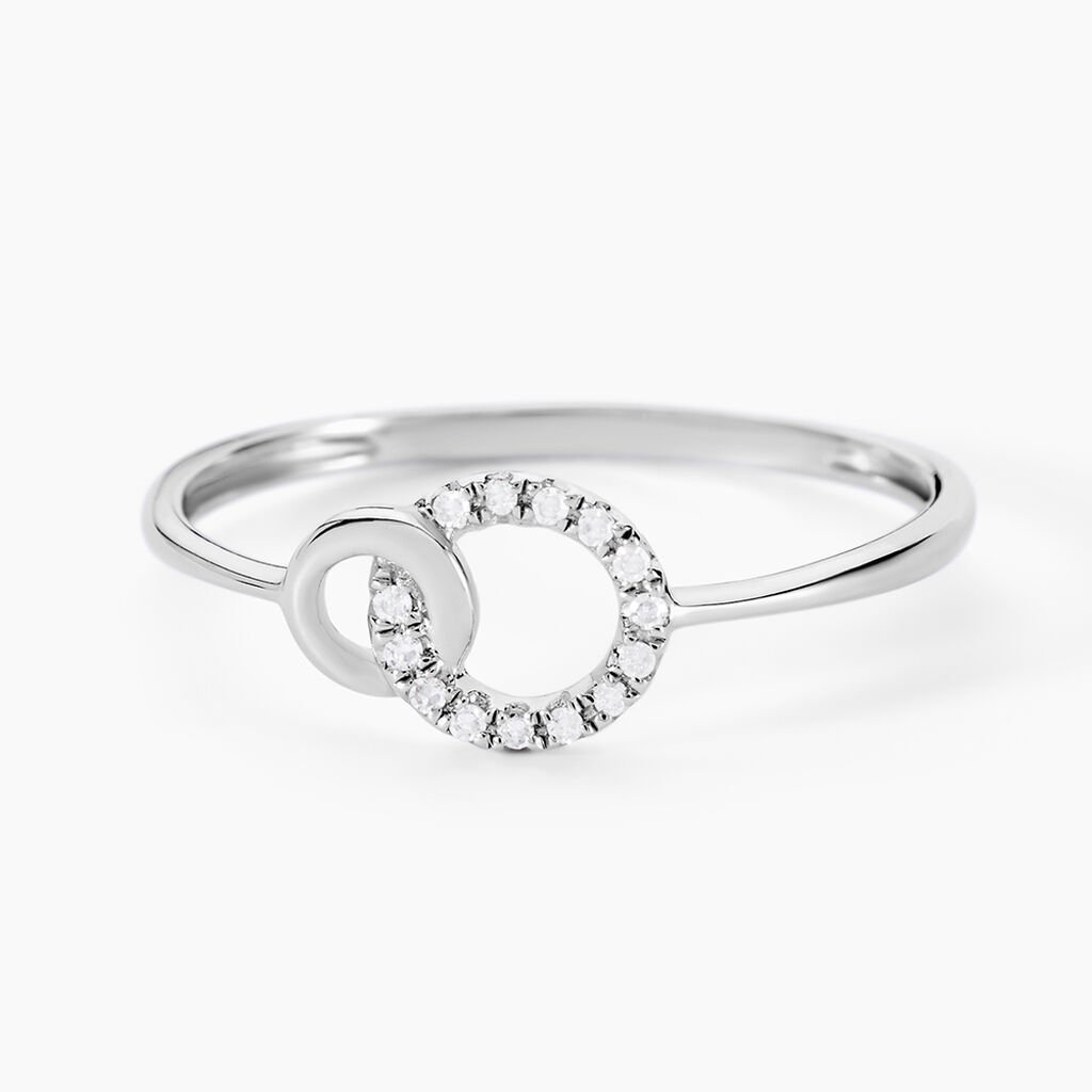Bague Mahaut Or Blanc Diamant - Bagues avec pierre Femme | Histoire d&rsquo;Or