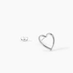 Boucles D'Oreilles Puces Folant Argent Blanc - Boucles d'oreilles fantaisie Femme | Histoire d&rsquo;Or
