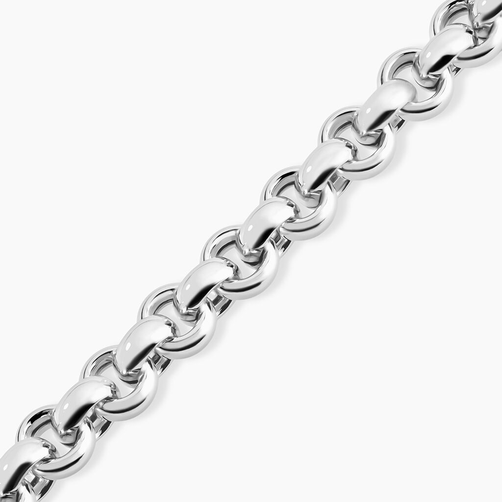 Bracelet Carola Maille Jaseron Argent Blanc - Bracelets chaîne Femme | Histoire d’Or