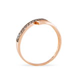 Bague Amelie Or Rose Rubis Et Diamant - Bagues avec pierre Femme | Histoire d&rsquo;Or