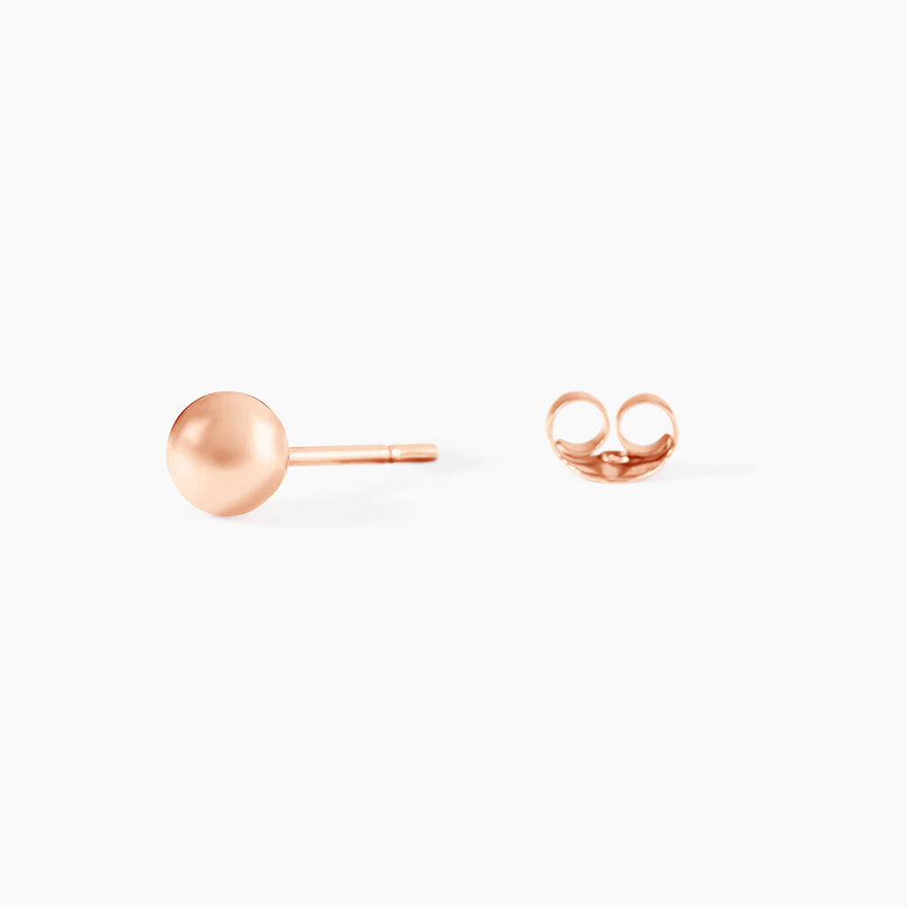 Boucles D'oreilles Puces Virgie Argent Rose - Boucles d'oreilles fantaisie Femme | Histoire d’Or