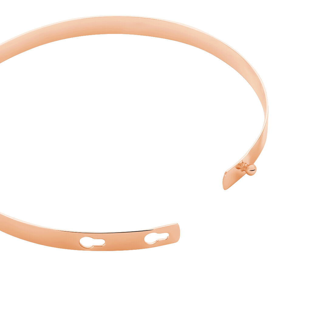 Bracelet Jonc Ludivine Argent Rose - Bracelets fantaisie Femme | Histoire d’Or