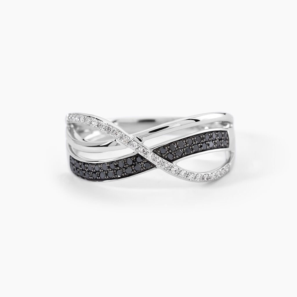 Bague Emilie Or Blanc Diamant - Bagues 18 carats Femme | Histoire d&rsquo;Or