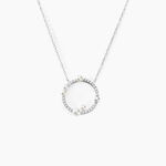 Collier Lua Argent Blanc Oxyde De Zirconium Perle De Culture - Colliers fantaisie Femme | Histoire d&rsquo;Or