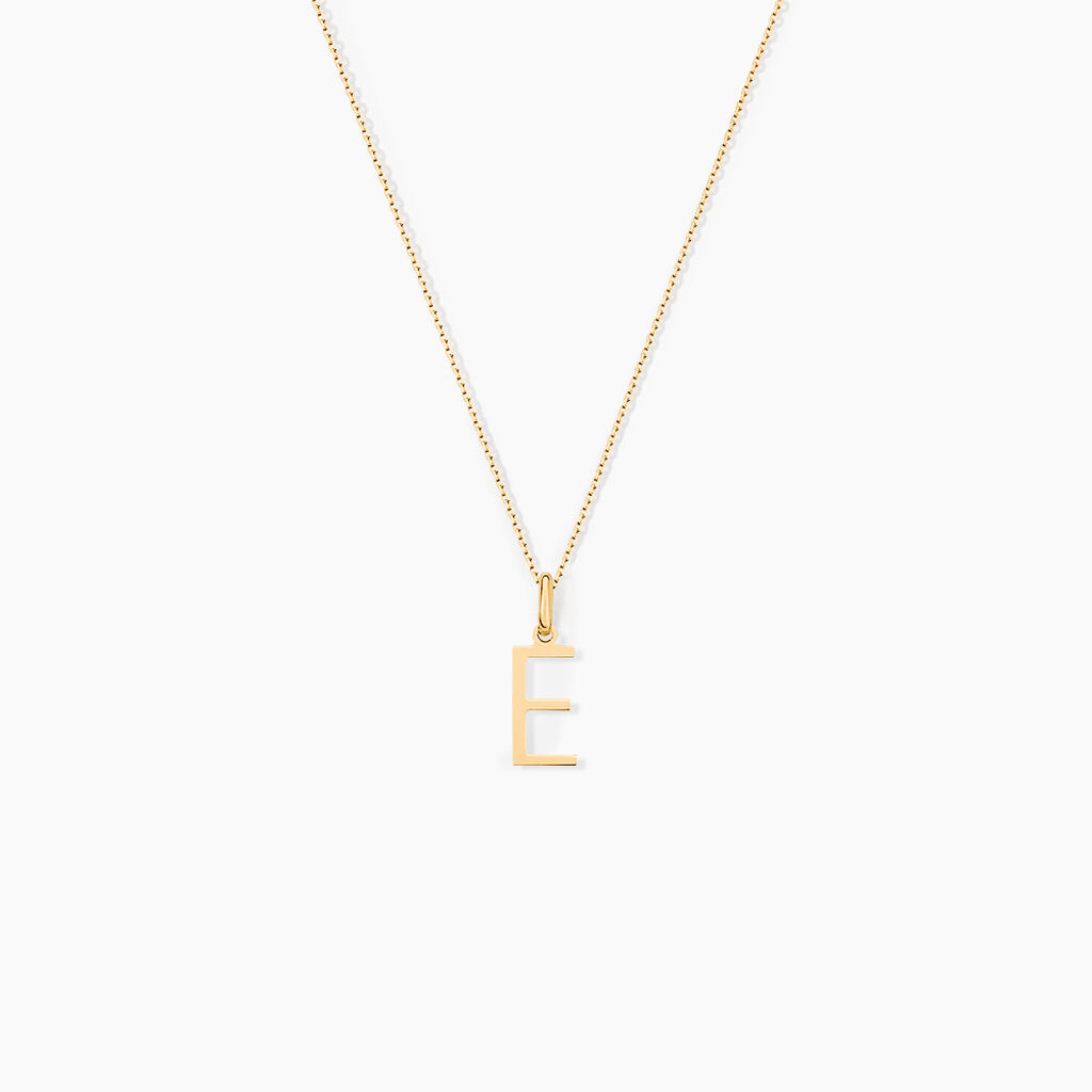 Pendentif Ionia Lettre Or Jaune - Pendentifs Famille | Histoire d&rsquo;Or