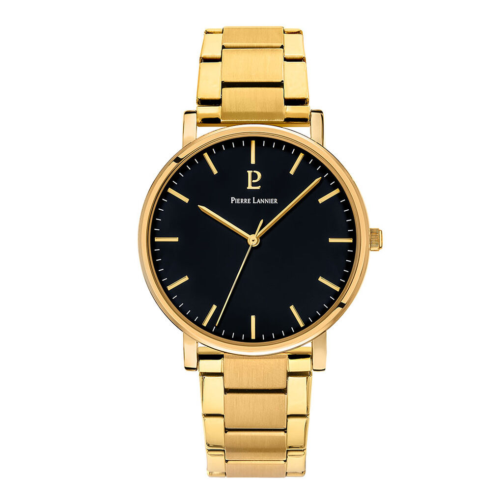 Montre Pierre Lannier Essential Noir - Id&eacute;es cadeaux Homme | Histoire d&rsquo;Or