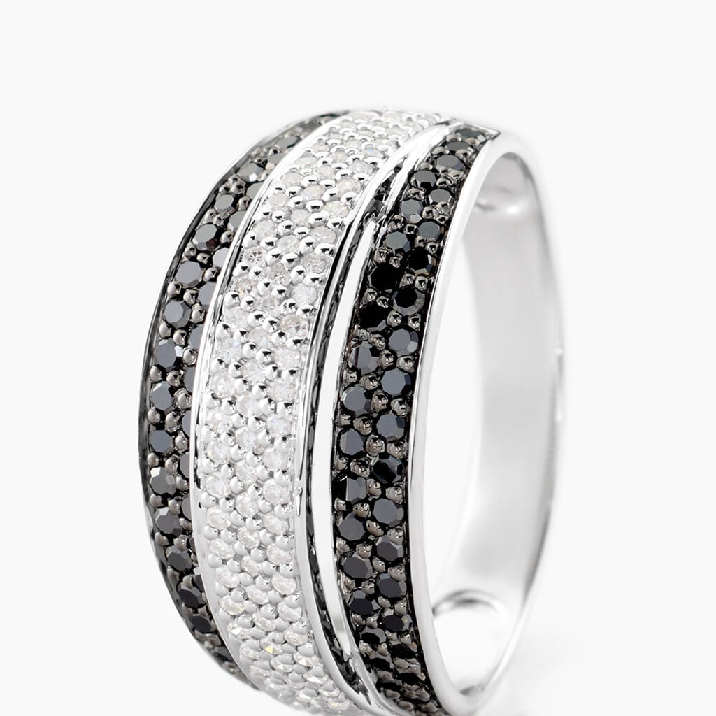Bague Cihan Or Blanc Diamant - Bagues avec pierre Femme | Histoire d&rsquo;Or