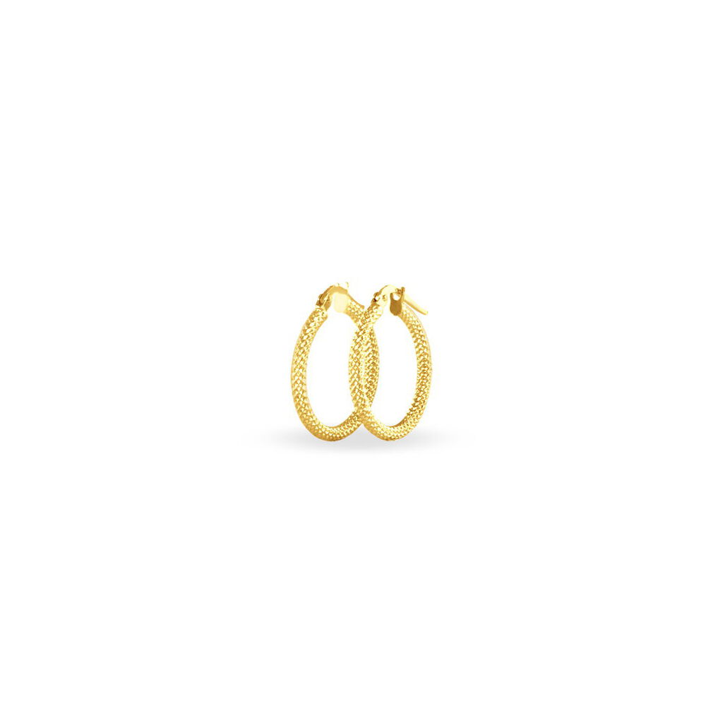 Créoles Ulrica Or Jaune - Boucles d'oreilles créoles Femme | Histoire d’Or