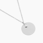 Collier Sautoir Paula Argent Blanc Oxyde De Zirconium - Sautoirs Femme | Histoire d&rsquo;Or