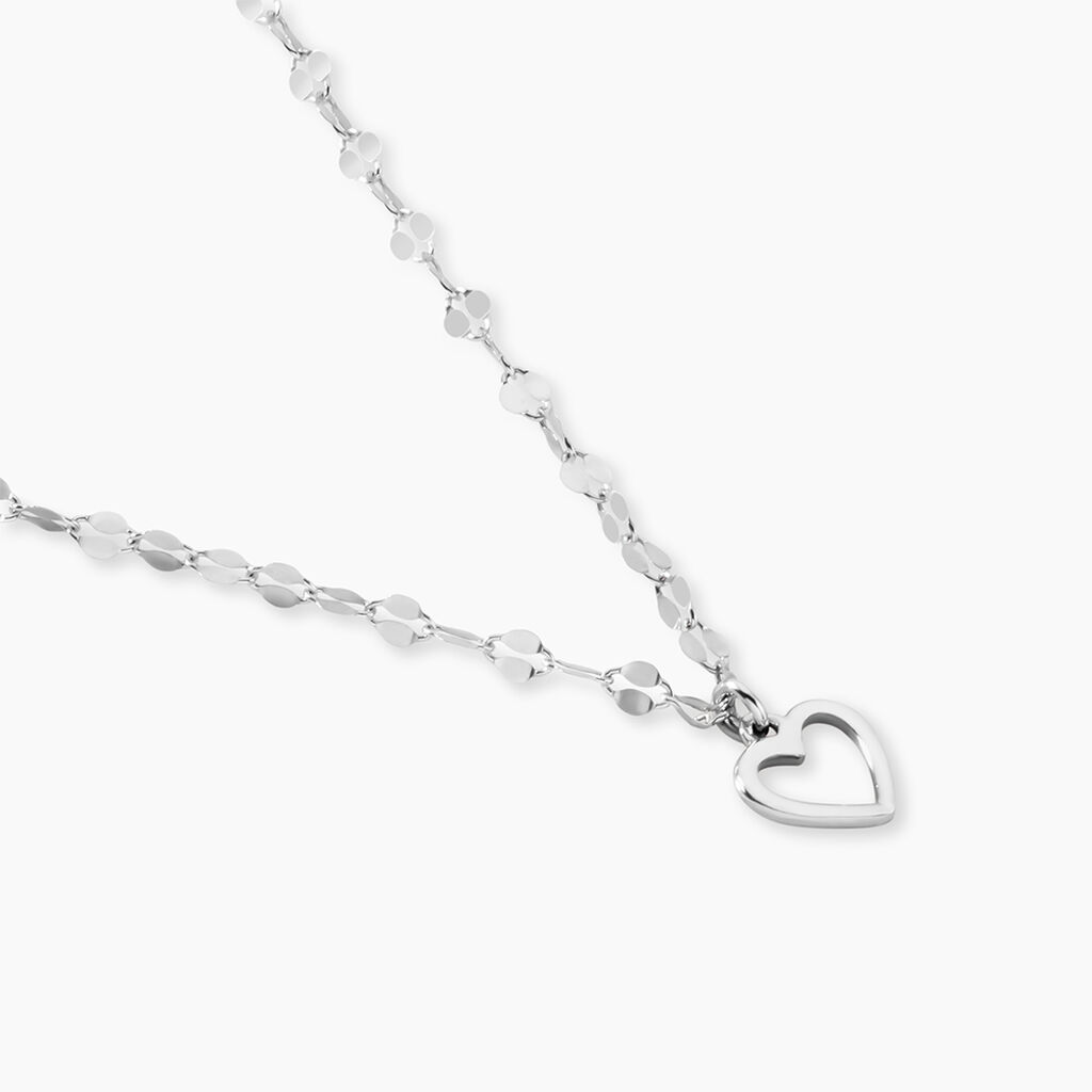 Collier Argent Blanc Hariane - Colliers fantaisie Femme | Histoire d&rsquo;Or