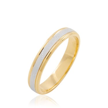Alliance Tyssia Ruban Plat Or Bicolore Alliance Tyssia Ruban Plat Or Bicolore