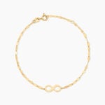 Bracelet Aulnie Argent Dor&eacute; A L'Or 750/1000 - F&ecirc;te des m&egrave;res Femme | Histoire d&rsquo;Or