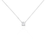 Collier Solitaire Victoria Platine Blanc Diamant - Colliers Femme | Histoire d&rsquo;Or