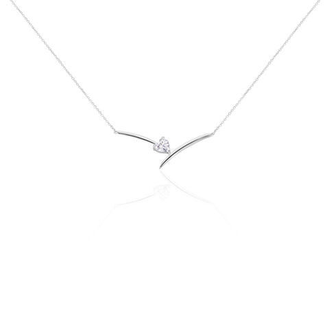 Collier Valeriana Or Blanc Oxyde De Zirconium - Colliers Femme | Histoire d’Or