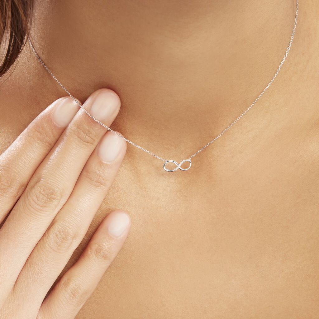 Collier Cleena Or Blanc Diamant - Colliers Femme | Histoire d’Or