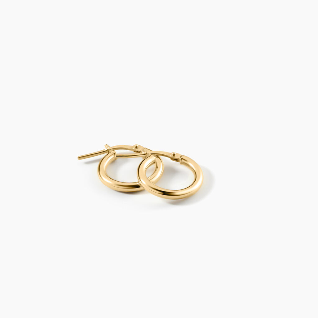 Cr&eacute;oles Verania Argent Dor&eacute; A L'Or 750/1000 - Boucles d'oreilles cr&eacute;oles Femme | Histoire d&rsquo;Or