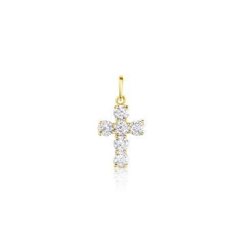 Pendentif Or Jaune Sebastian Oxyde De Zirconium - Pendentifs Femme | Histoire d’Or