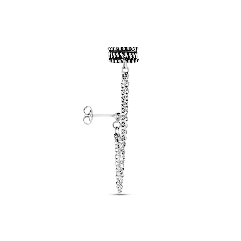 Bijou D'oreille Unitaire Waltraud Argent Blanc - Boucles d'oreilles fantaisie Femme | Histoire d’Or