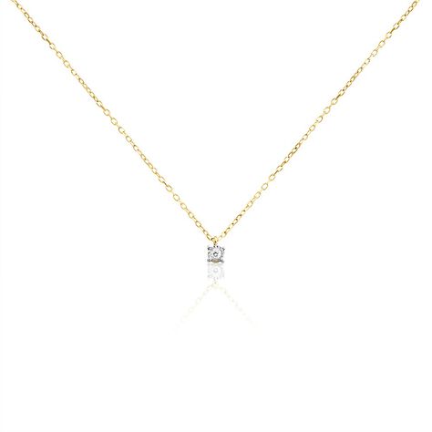 Collier Mei Or Jaune Diamant - Colliers Femme | Histoire d’Or