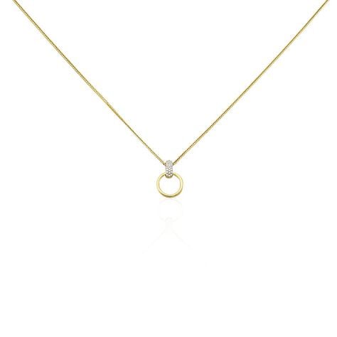 Collier Jazmine Jaune Diamant Blanc - Colliers Femme | Histoire d&rsquo;Or