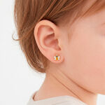 Boucles D'oreilles Puces Buz Or Jaune - Clous d'oreilles Enfant | Histoire d&rsquo;Or