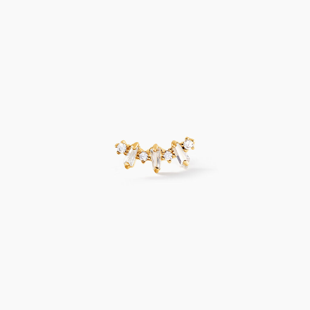 Piercing D'oreille Unitaire Marcus Or Jaune Oxyde De Zirconium - Bijoux Femme | Histoire d’Or