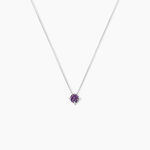 Collier Solitaire Argent Blanc Rio Santa Teresa Oxyde De Zirconium - Colliers fantaisie Femme | Histoire d&rsquo;Or