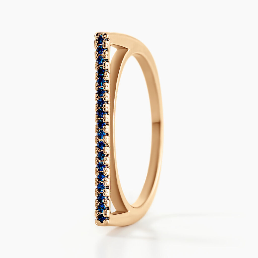 Bague Marika Plaqu&eacute; Or Dor&eacute; Pierre D'imitation - Bagues avec pierre Femme | Histoire d&rsquo;Or
