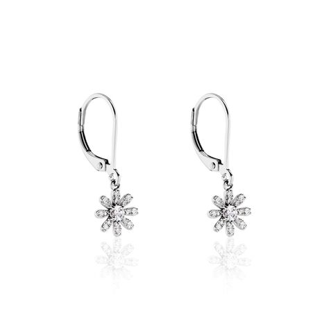 Boucles D'oreilles Dormeuses Selkis Oxyde De Zirconium - Boucles d'oreilles fantaisie Femme | Histoire d’Or