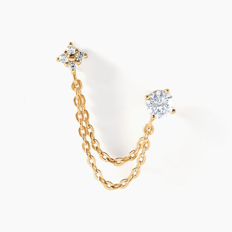 Bijou D'oreille Unitaire Aspen Or Jaune Oxyde De Zirconium - Ear cuffs Femme | Histoire d’Or