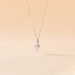 Collier Clothilde Or Blanc Oxyde De Zirconium - Anniversaire Femme | Histoire d&rsquo;Or