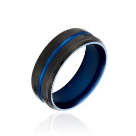 Bague Acier Noir Rick - Bagues fantaisie Homme | Histoire d’Or