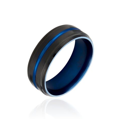 Bague Acier Noir Rick - Bagues fantaisie Homme | Histoire d’Or