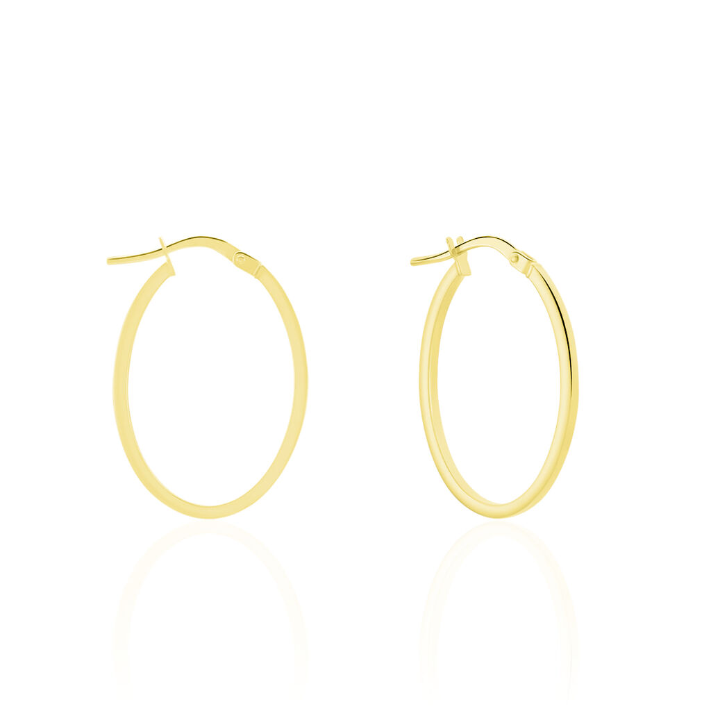 Créoles Telya Or Jaune - Boucles d'oreilles créoles Femme | Histoire d’Or