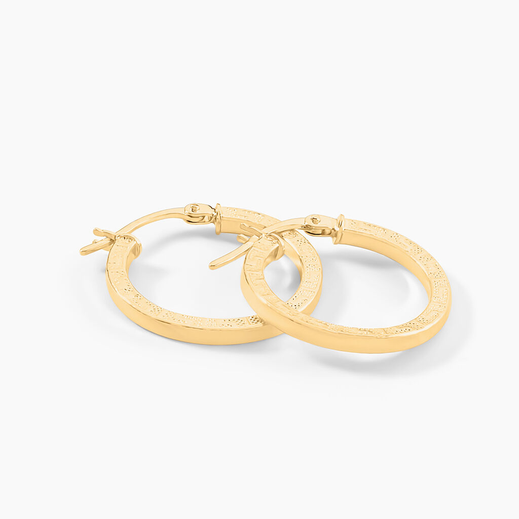Créoles Xanthia Or Jaune - Boucles d'oreilles créoles Femme | Histoire d’Or