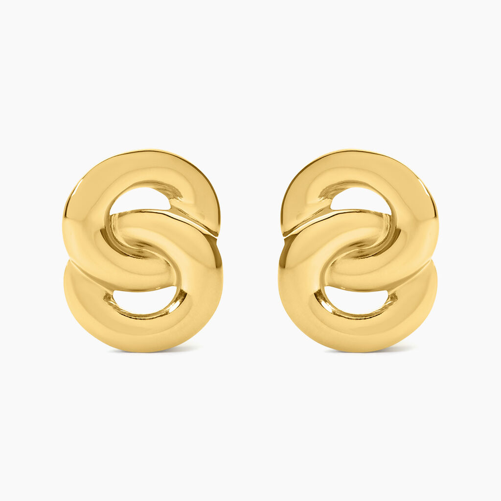 Bijoux D'Oreilles Nancie Acier Dor&eacute; - Boucles d'oreilles fantaisie Femme | Histoire d&rsquo;Or