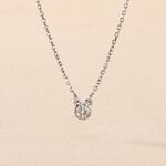 Collier Teani Or Blanc Diamant - Colliers Femme | Histoire d&rsquo;Or