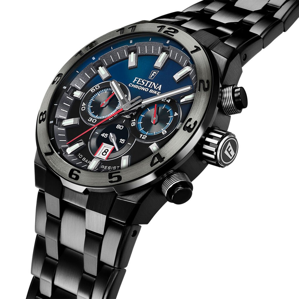 Montre Festina Chrono Bike Bleu - Montres Homme | Histoire d&rsquo;Or
