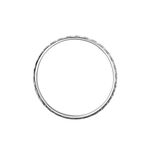 Alliance Roxie Demi Jonc Classique Or Blanc - Alliances Unisex | Histoire d&rsquo;Or