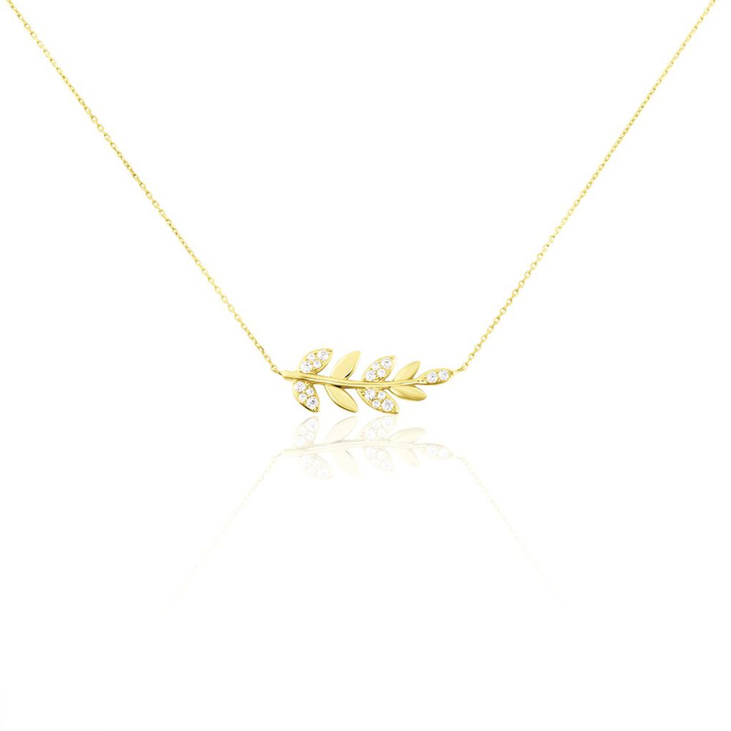 Collier Or Jaune Nahia Oxydes De Zirconium - Colliers Femme | Histoire d’Or
