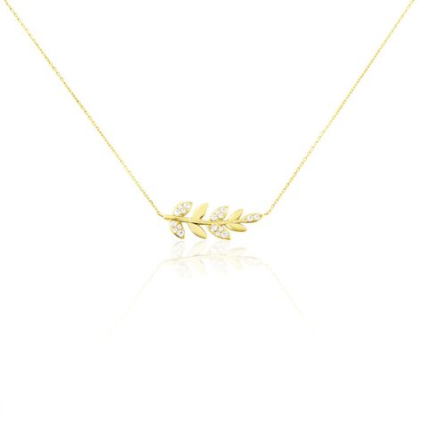 Collier Or Jaune Nahia Oxydes De Zirconium - Colliers Femme | Histoire d’Or